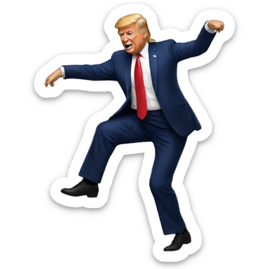 Trump dancing sticker