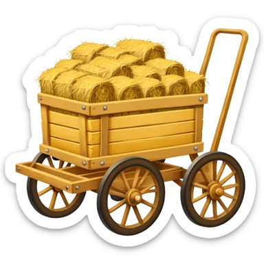 hay cart sticker