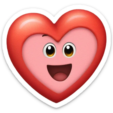 Cute heart with the letter D sticker