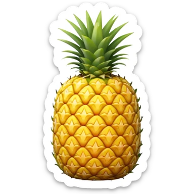cut pineapple sticker