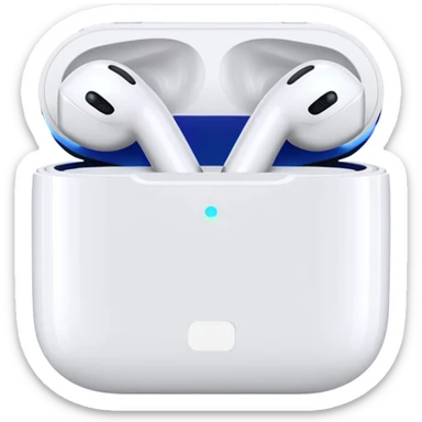 An iPhone and AirPods sticker