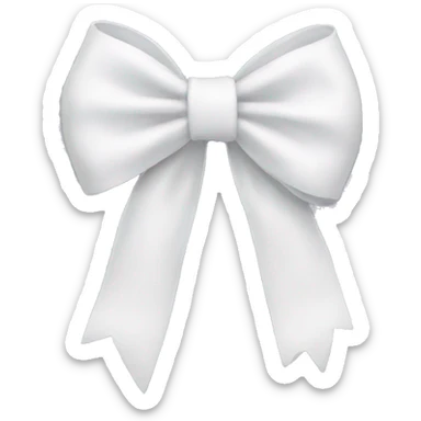 white bow sticker