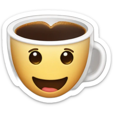 Herz mit Kaffee sticker