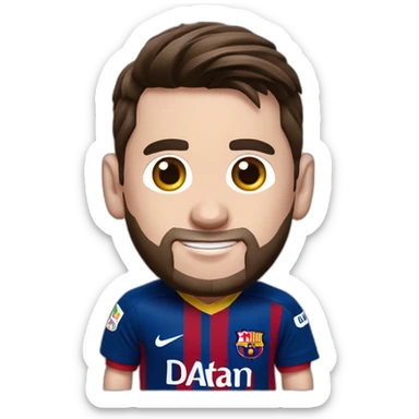 messi con la playera de las chivas sticker