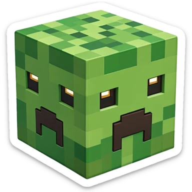 minecraft logo sticker