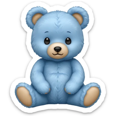 Blue Teddy in different pose sticker