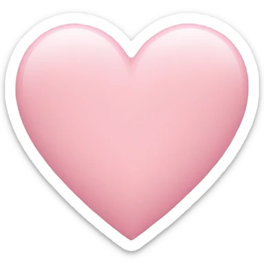 pastel pink heart sticker