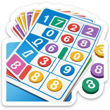 cartes de loto sticker