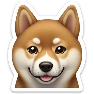 Black and tan Shiba Inu sticker