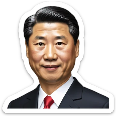 President Xi loves USA sticker