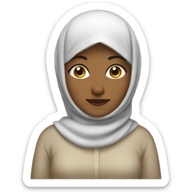 Muslim woman sticker