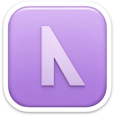 Netflix aesthetic "N" logo in pastel purple sticker
