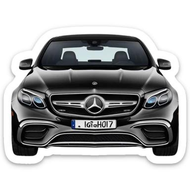 Mercedes Benz E 63 S 2017-2023 edition Black Matte sticker