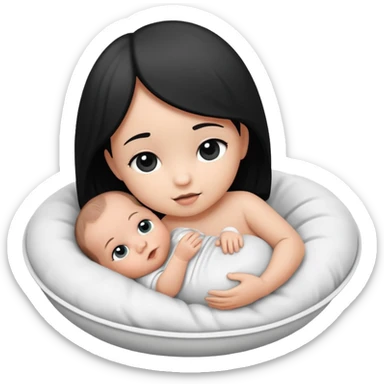 Newborn B&W Photoshoot sticker