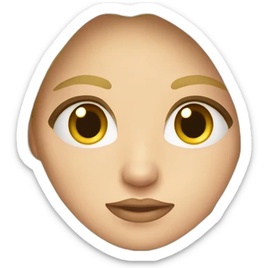 Persona rubia, pelo largo, ojos oscuros con anteojos sticker