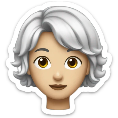 photographer with short black hair sticker