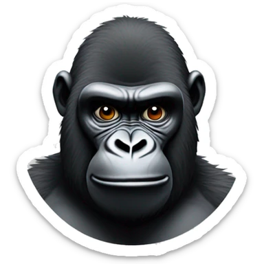 Gorilla stuck in gorilla glue  sticker