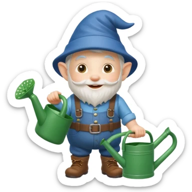 gnome with watercan sticker