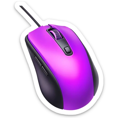 neon Purple gaming mouse sticker