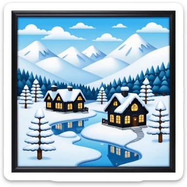 Winter wonderland sticker