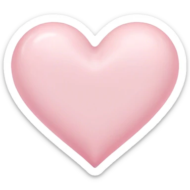 Pastel pink heart sticker