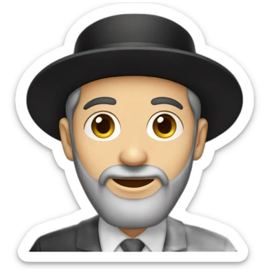 Jewish Hasidic man sticker