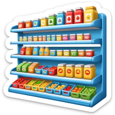 mini supermarket sticker