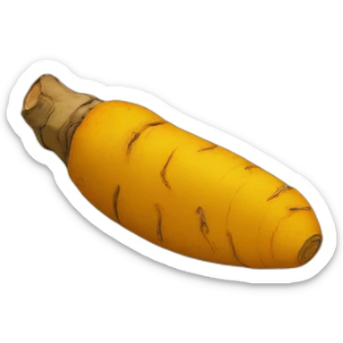 Tumeric root sticker