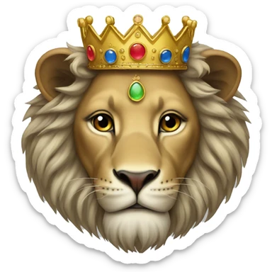 lion crown iran sticker