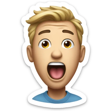 A guy popping sticker