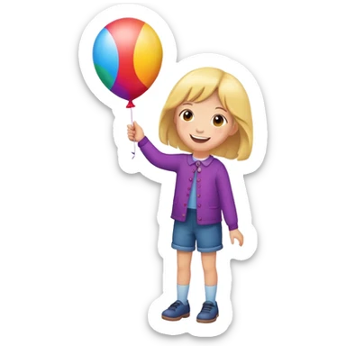 10 year old balloon sticker