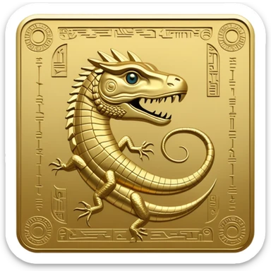 anunnaki reptilian ancient gold computing tablet sticker