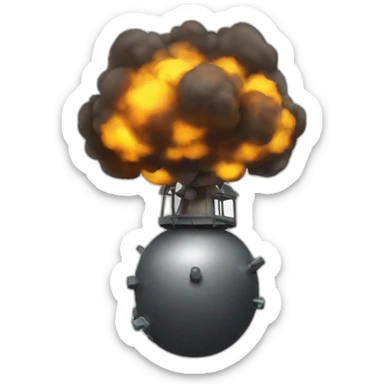 bomb-atomic sticker