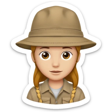 safari hat sticker