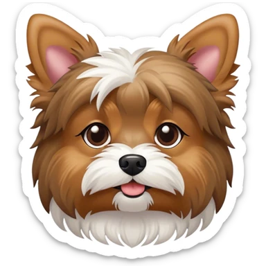 Yorkie Malteser Mix sticker