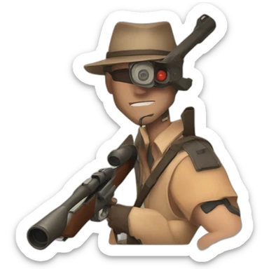 Team Fortress 2 sniper sticker