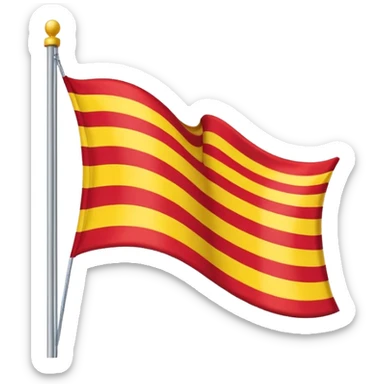 🇨🇴 similar flag with yellow 50% and red 50%strip sticker