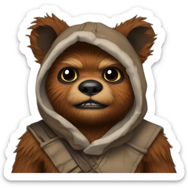 stitch ewok sticker