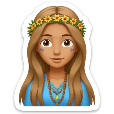 girl Hippie  sticker