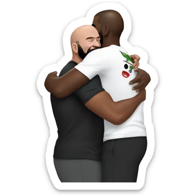 Dana white hugging jon jones sticker