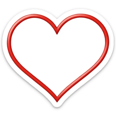 Sketch style heart sticker