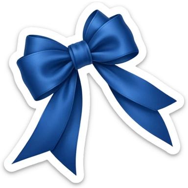 Laço azul escuro sticker