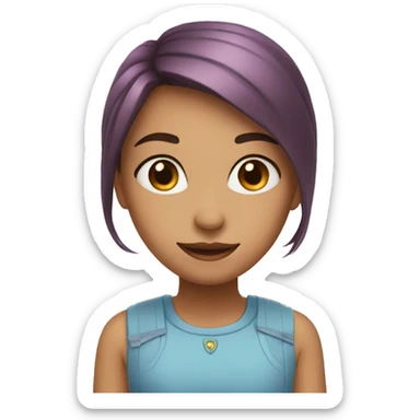 girl lives in a house sticker