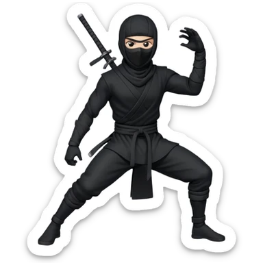 Ninja anime sticker