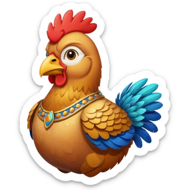 pollo spettatore sticker