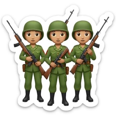 Pangkat prajurit dua TNI sticker