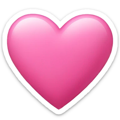 Pink heart sticker