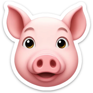 A pig Admired  sticker