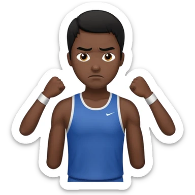 mach mir einen fitness typen der männlichist  mit schwarzen haaren der unglücklich ist sticker