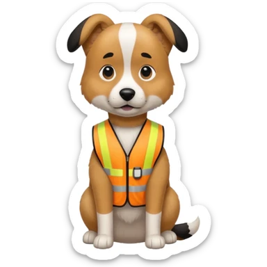 dog, Waste Management, safety vest sticker